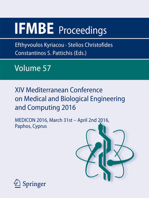 cover image of XIV Mediterranean Conference on Medical and Biological Engineering and Computing 2016